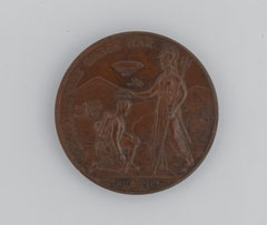 Medal commemorating the service of citizens of Lincoln in World War One, 1914-1919