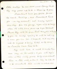 Letter from Major General Sir Arthur Money to his wife, to be delivered in event of his death, 23 December 1915