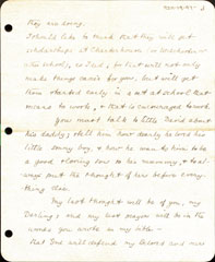 Letter from Major General Sir Arthur Money to his wife, to be delivered in event of his death, 23 December 1915