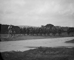 Cavalry Retreat, Household Cavalry, glass negative, 1895 (c)