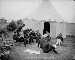 Officers of the Household Brigade, glass negative, 1895 (c)