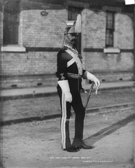 Regimental Sergeant Major, 17th (Duke of Cambridge's Own) Lancers, glass negative, 1895 (c)