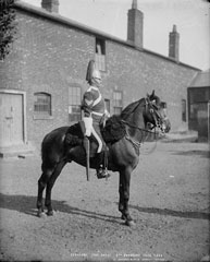 Sergeant, 2nd Dragoon Guards (Queen's Bays), glass negative, 1895 (c)