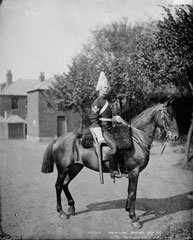 Sergeant, 6th (Inniskilling) Dragoons, glass negative, 1895 (c)