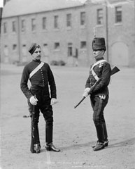 Troopers, 19th (Princess of Wales's Own) Hussars, glass negative, 1895 (c)