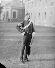Troop Sergeant Major, 8th (The King's Royal Irish) Hussars, glass negative, 1895 (c) 