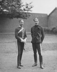 Officers, 17th (Duke of Cambridge's Own) Lancers, glass negative, 1895 (c)