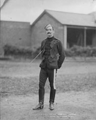 Officer, 17th (Duke of Cambridge's Own) Lancers, glass negative, 1895 (c)