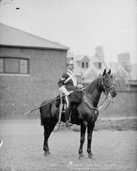 Sergeant, 17th Lancers (Duke of Cambridge's Own), glass negative, 1895 (c)