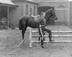 Riding Master, 17th (Duke of Cambridge's Own) Lancers, glass negative, 1895 (c)