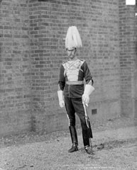 Officer, 17th Lancers (Duke of Cambridge's Own), glass negative, 1895 (c)