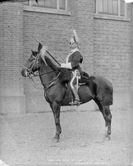 Sergeant, 17th Lancers (Duke of Cambridge's Own), glass negative, 1895 (c)