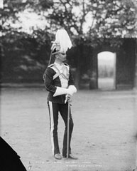 Officer, 17th Lancers (Duke of Cambridge's Own), glass negative, 1895 (c)