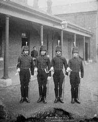 The Guard, Royal Horse Artillery, glass negative, 1895 (c)