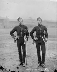 Trumpeters, Royal Horse Artillery, glass negative, 1893 (c)