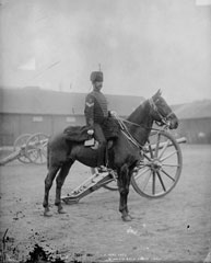 Sergeant Major, Royal Horse Artillery, glass negative, 1895 (c)