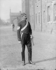 Sergeant Major, Staffordshire Yeomanry, glass negative, 1895 (c) 
