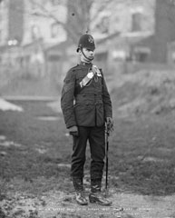 Sergeant 4th Volunteer Battalion, Queen's Royal West Surrey Regiment, glass negative, 1895 (c)