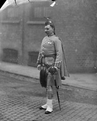 Senior Non-Commissioned Officer, 7th Middlesex (London Scottish) Volunteer Rifle Corps, glass negative, 1895 (c)