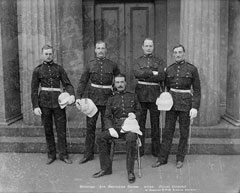 Officers, 2nd Battalion, Grenadier Guards, glass negative, 1895 (c)