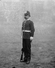 Lance Corporal, Middlesex Regiment, Glass Negative, 1895 (c)