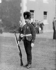 Sergeant, Royal Scots Fusiliers, Glass Negative, 1895 (c)