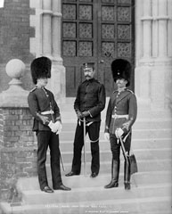 Officers, The Royal Inniskilling Fusiliers, glass negative, 1895 (c)