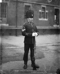 Colour Sergeant, The Royal Inniskilling Fusiliers, glass negative, 1895 (c) 