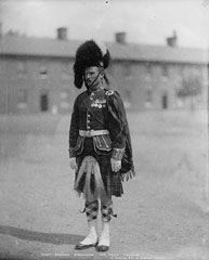 Sergeant, Seaforth Highlanders, glass negative, 1895 (c)