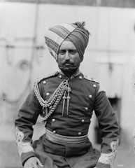 Officer, Governor General's Bodyguard, Indian Army Cavalry, glass negative, 1897 (c)