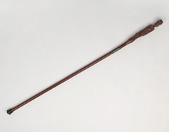 Walking stick dedicated to Major General William Alfred Dimoline, CBE MC, 5th King's African Rifles, 1945