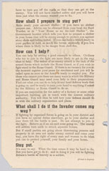 'Stay Where You Are', Ministry of Information leaflet, 1940 (c)