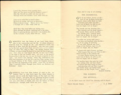 Order of service for the funeral service of the Unknown Warrior, Westminster Abbey, 11 November 1920