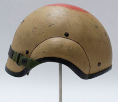 Helmet, combat vehicle crewman, 7th Armoured Brigade, Operation GRANBY, Gulf War, 1990-1991