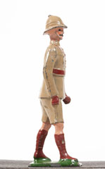 Model soldier, William Britain Limited, Officer, British Infantry (Tropical Dress), 1934-1940