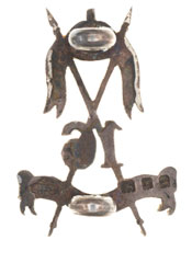 Collar badge, 16th Light Cavalry, 1922-1947