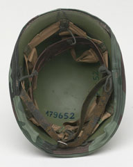 Helmet used by the Kosovo Liberation Army, 1999 (c)