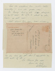 Letter from Lance-Corporal A E Stone, Signals Troop, 45 Field Regiment, Royal Artillery, 29 April 1951