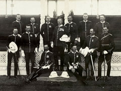 'Officers, 25th Punjabis, with the Regiment at the Delhi Durbar 1911'
