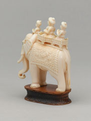 Black queen, chess piece, India, 1820 (c)