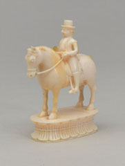 White knight, chess piece, India, 1820 (c)
