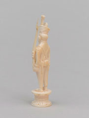 White pawn, chess piece, India, 1820 (c)