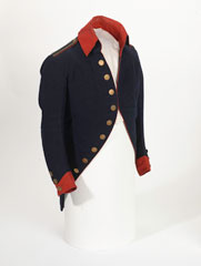 Short-tailed coatee worn by Cornet S Brown, Wiltshire Yeomanry, 1799 (c)