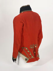 Short tailed officers' coatee worn by Lieutenant-Colonel Edward Morgan, Royal Flintshire Militia, 1800 (c)