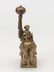 Bronze figurine of a Maharajah and mahout on an elephant, 1795 (c)