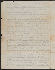 Manuscript letter written by Sergeant Jonas Duckworth, 38th Regiment, from Berhampur, 6 March 1834