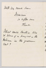 Manuscript letter written by Major John Francis Burn-Murdoch, Royal Dragoons, to his parents, 29 December 1895