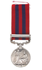 India General Service Medal 1854-95, with clasp, 'Waziristan 1894-95', Private J Ditchburn, 2nd Battalion, The Buffs (East Kent Regiment)