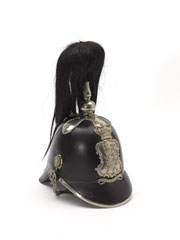 Officers' helmet, Royal Jersey Militia Rifle Company, 1854 (c)