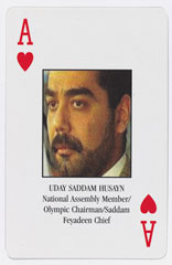 'Iraq Pack', a set of 'Most Wanted' Iraqis playing cards, 2003